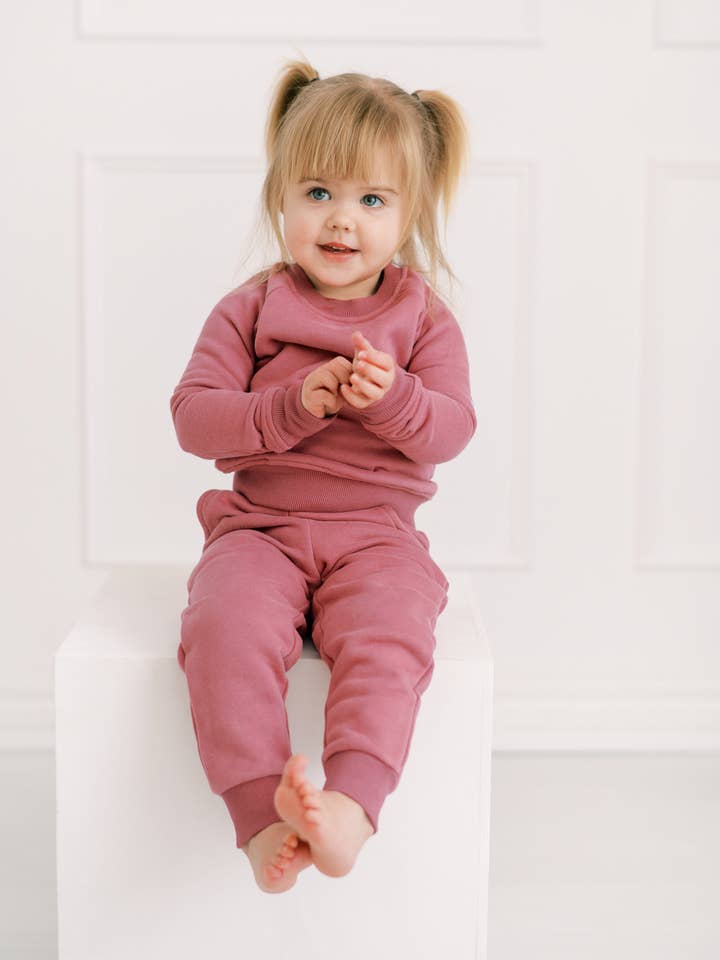Organic Cotton Fleece Sweatsuit for wholesale by Little Lott Clothing Co.