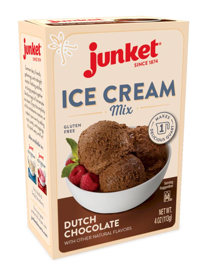 Dutch Chocolate Ice Cream Mix (Case Of 12) for wholesale by Junket Desserts