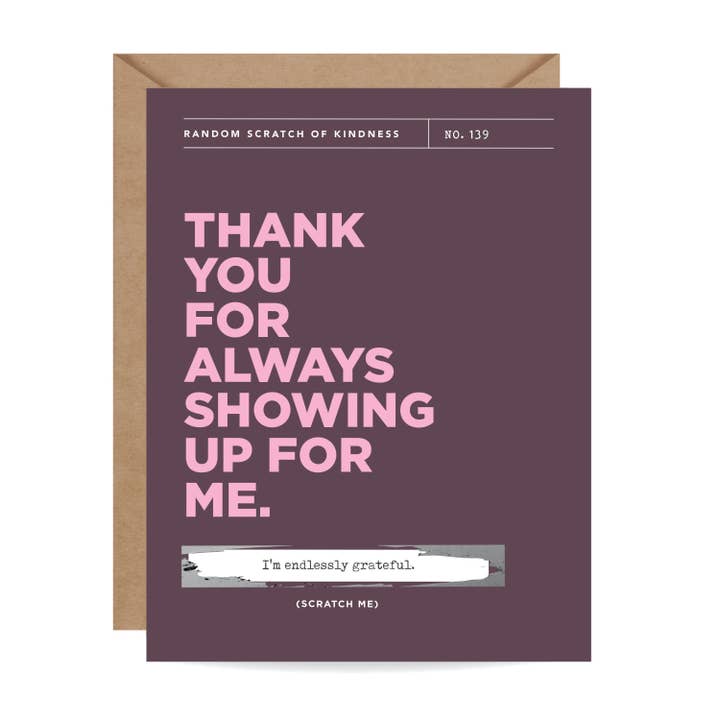 Inklings Paperie – Großhandel Freundschaftskarten – Rubbelkarte — Auftauchen — Dankeschön/Freundschaft