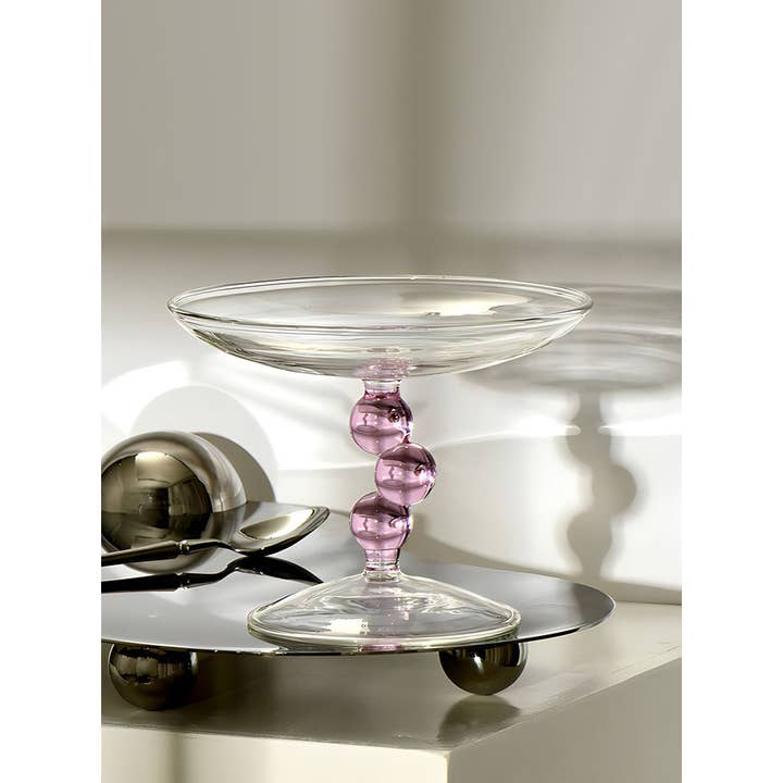 TUTU Home - Wholesale Decorative Tray - "Bulle" Black Glass Tray