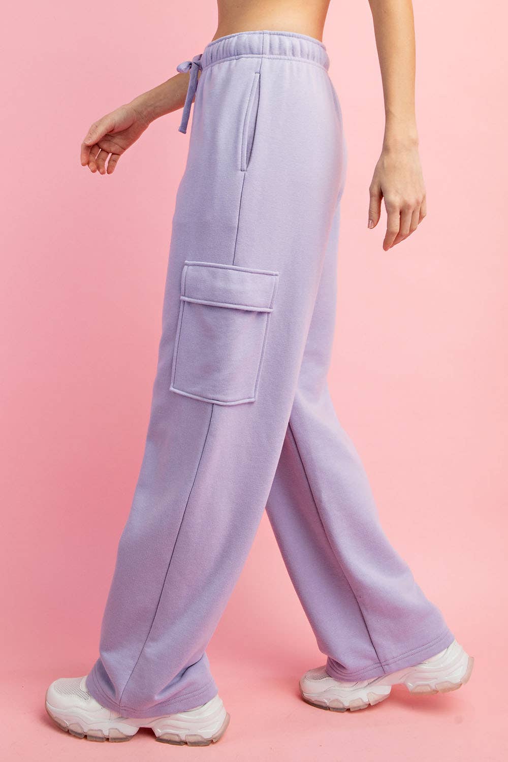 Rae Mode - Wholesale Pants - Women's - FRENCH TERRY STRAIGHT CARGO SWEATPANT25