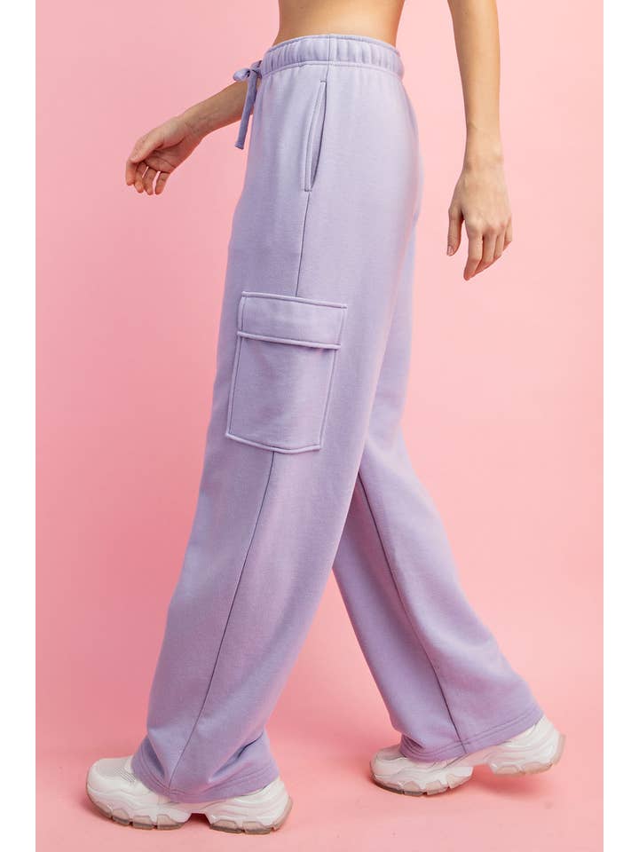 Rae Mode - Wholesale Pants - Women's - FRENCH TERRY STRAIGHT CARGO SWEATPANT49