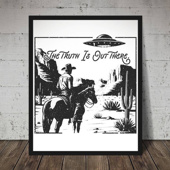 Fijnkunst print | Muurdecoratie | Giclée | 8 x 10 | De Waarheid is Daarbuiten voor wholesale door In Blue Handmade