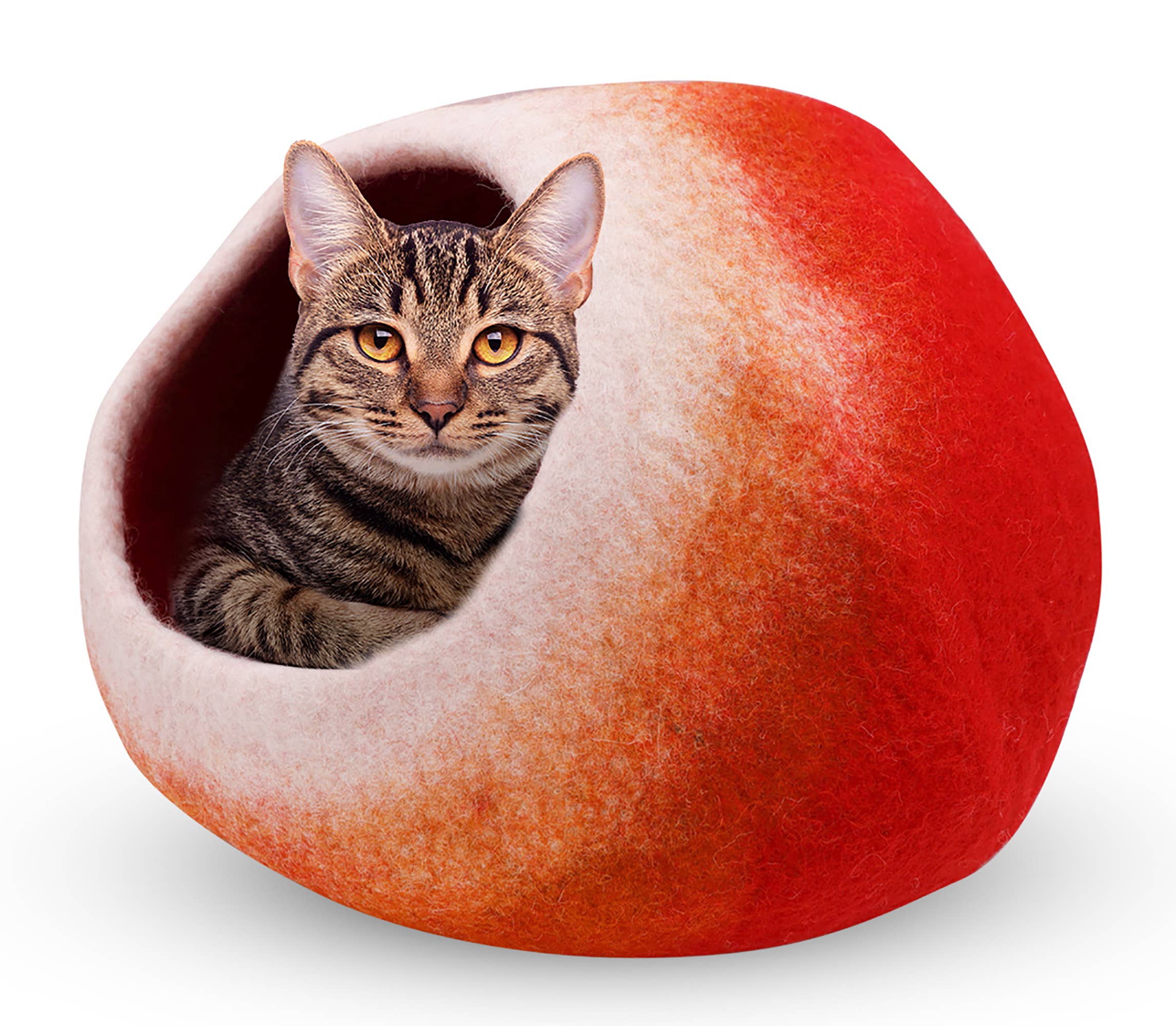 Lungta Imports – casota - Gato e cão por atacado – Caverna para Gatos de Lã Tingida à Mão / Cama e Casa Quente para Gatos25