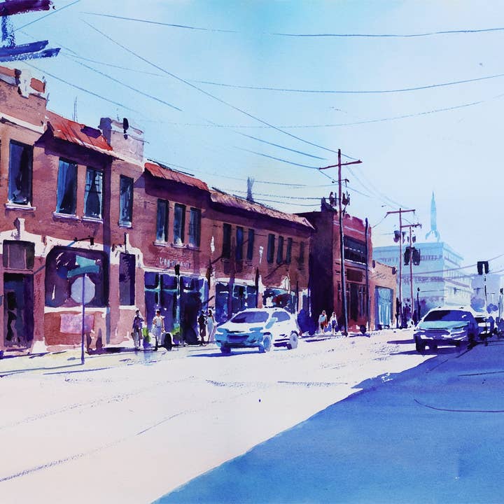 KC Crossroads 2 - Giclee Print for wholesale by Steven Dragan Fine Art