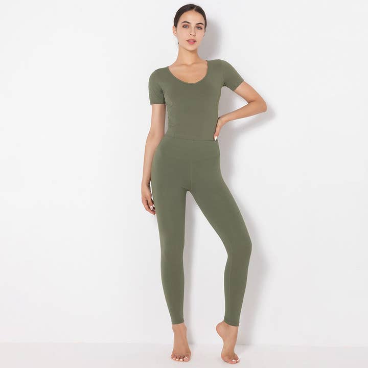 Active by Anna-Kaci - Wholesale Activewear Set - Women's - Side to Side Sculpting Set (two-piece set)16