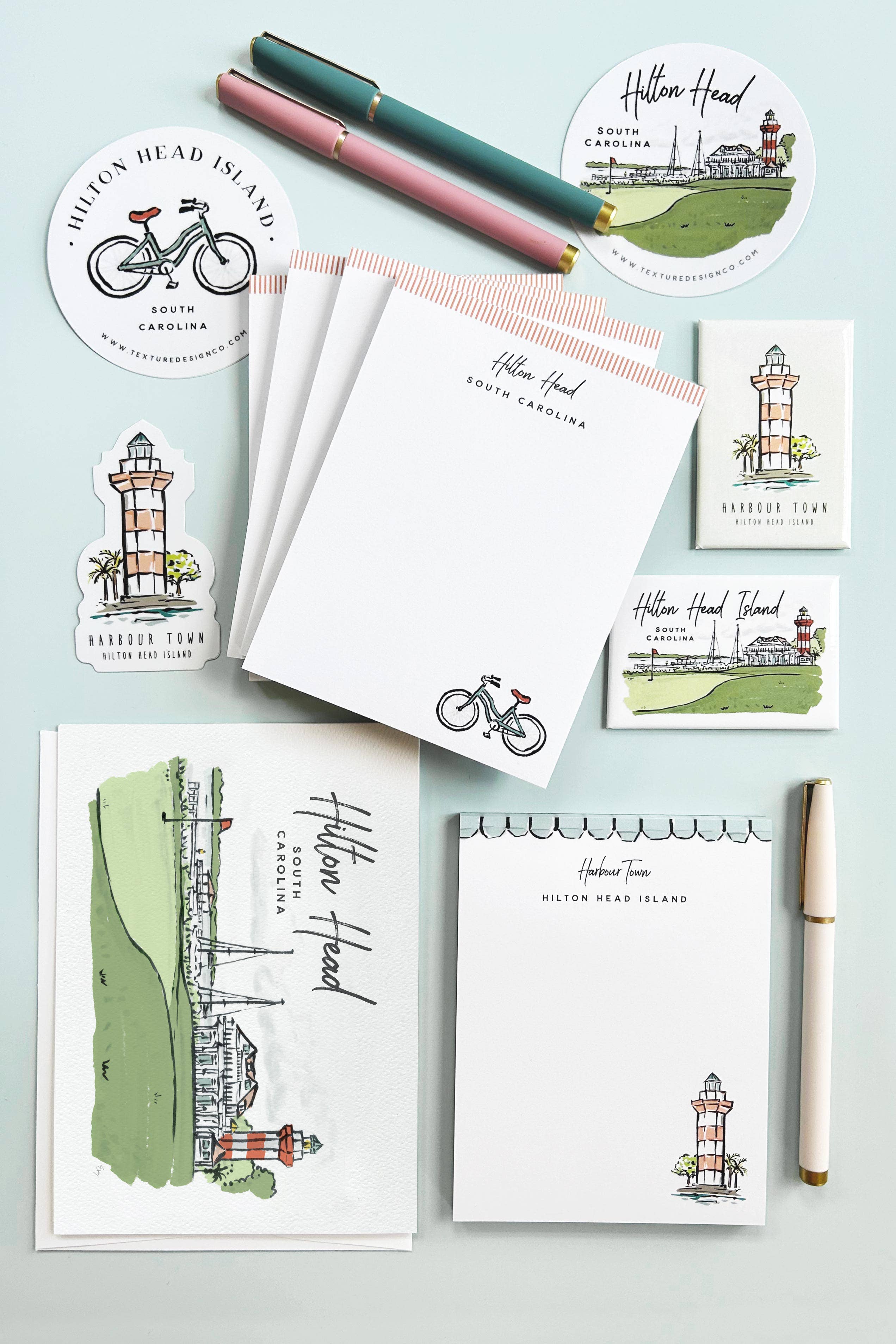 Texture Design Co – Engroshandel Klistermærke – Sherbet Painted Streets - Hilton Head klistermærke5