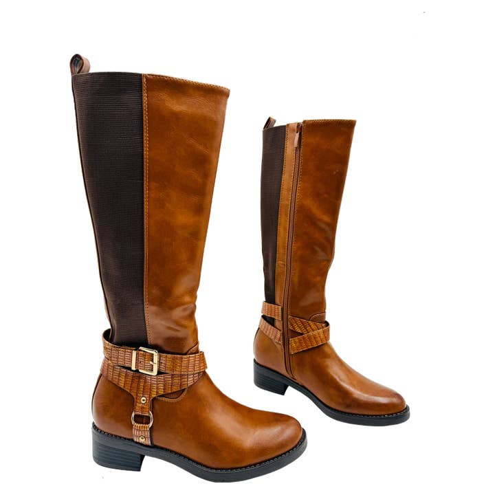Rentoes - Wholesale Boots - Women's - Ladies' Stretchy Knee High Boots FR6951