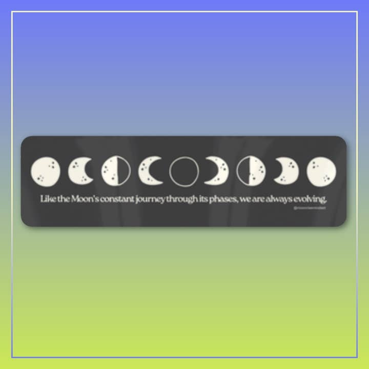 Moon Phases Vinyl Sticker for wholesale by Moonrise Mindset