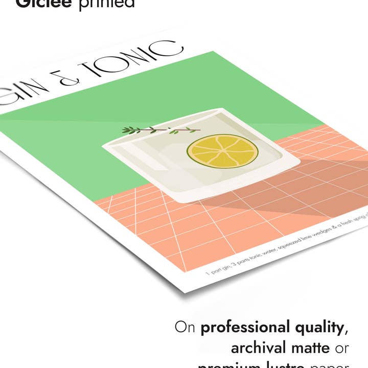 Animato – wholesale Poster – Gin & Tonic2