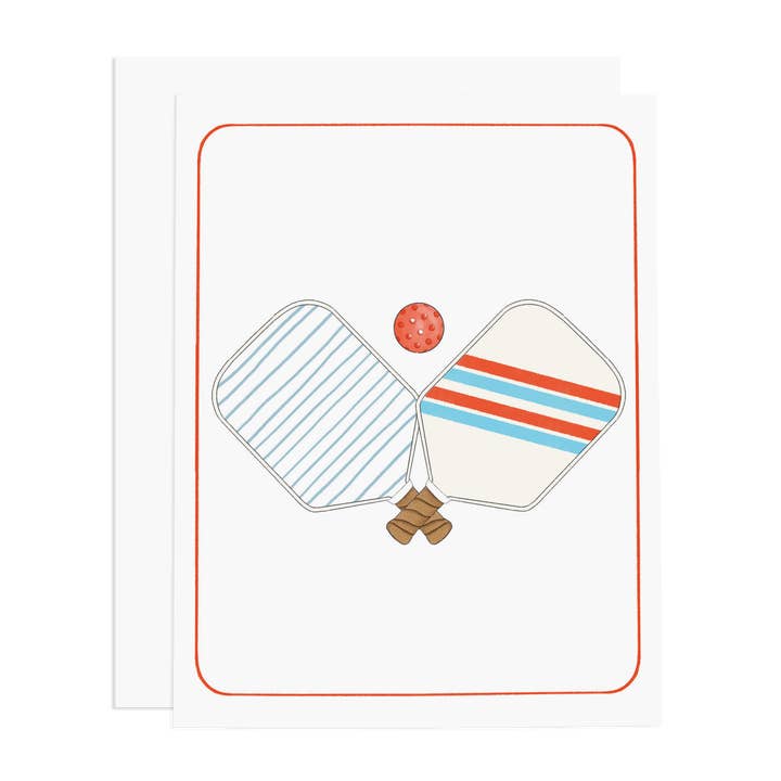Carte de vœux de la Pickleball Weekender Society pour la vente par Ramus & Co.