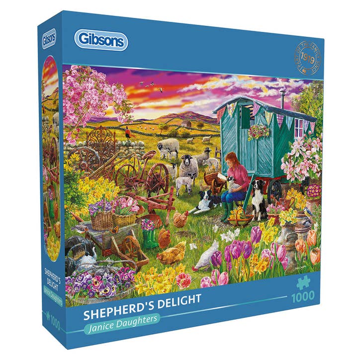 Shepherd's Delight 1000 Piece Jigsaw Puzzle for wholesale by Gibsons Games Ltd
