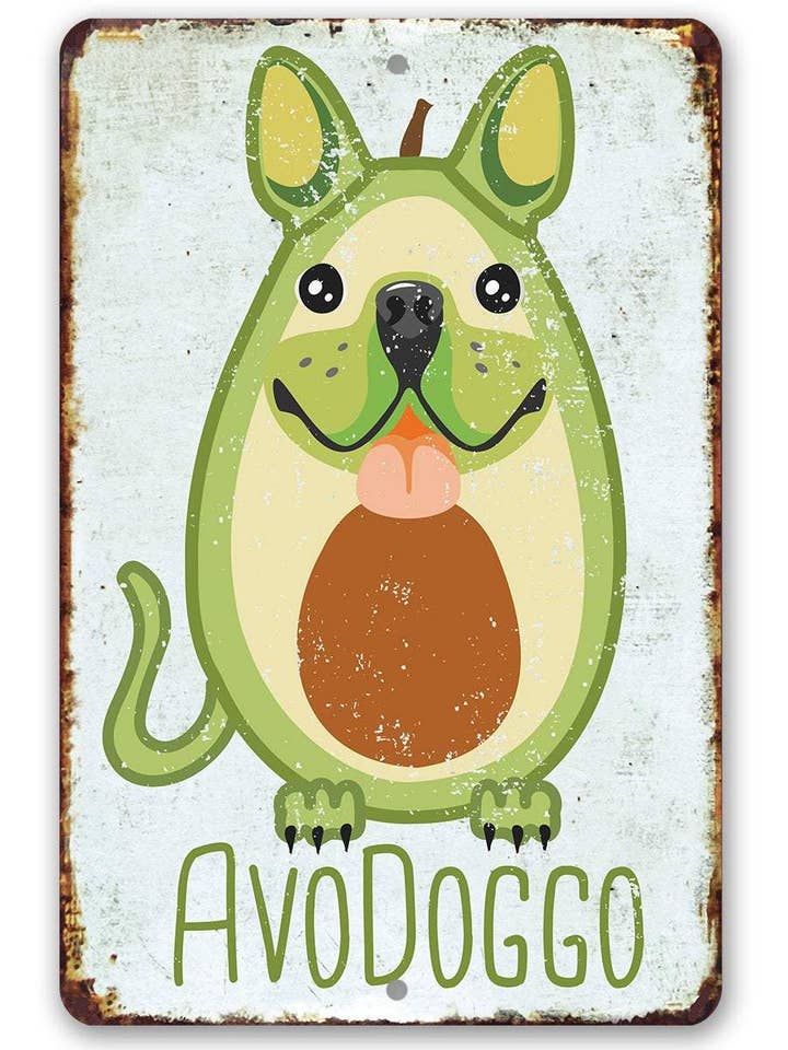 Avodoggo Cute - Metal Sign for wholesale by Lone Star Art Metal Signs