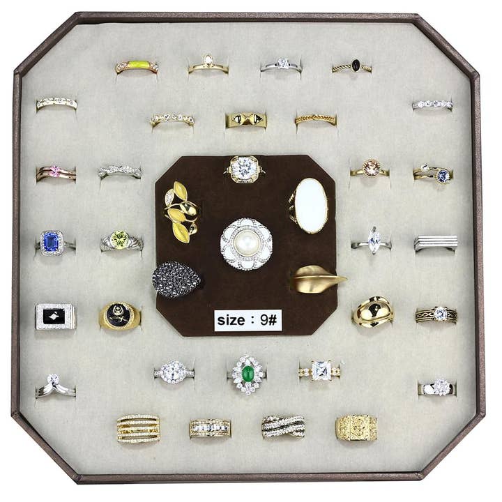 VK-001-SIZE9 - Assorted Brass Ring with Assorted in Assorted for wholesale by Alamode