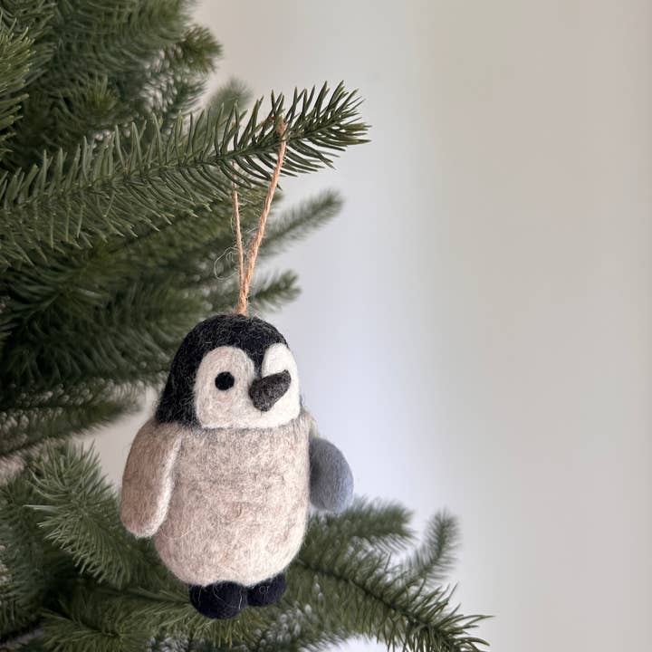 Ganapati - Wholesale Ornament - Felt Penguin Christmas Ornament