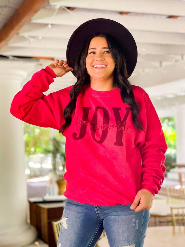 Joy To The World Sweatshirt for wholesale by Dash Forward Wholesale
