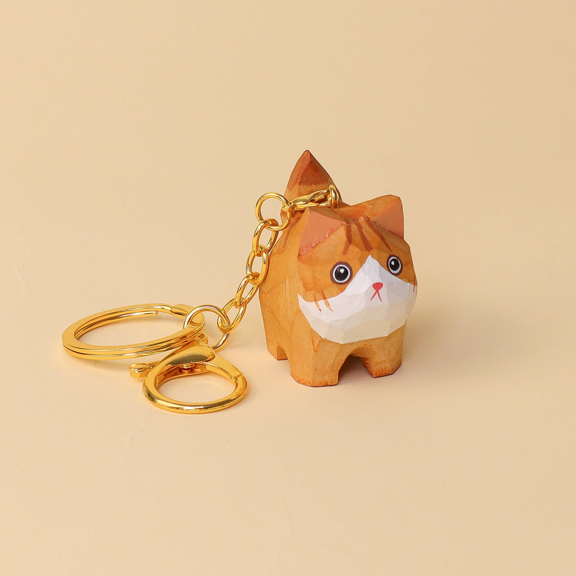 Kitsville – wholesale DIY-pysselkit – Handskuren kattmålarsats – Två katter, skapa en nyckelring4