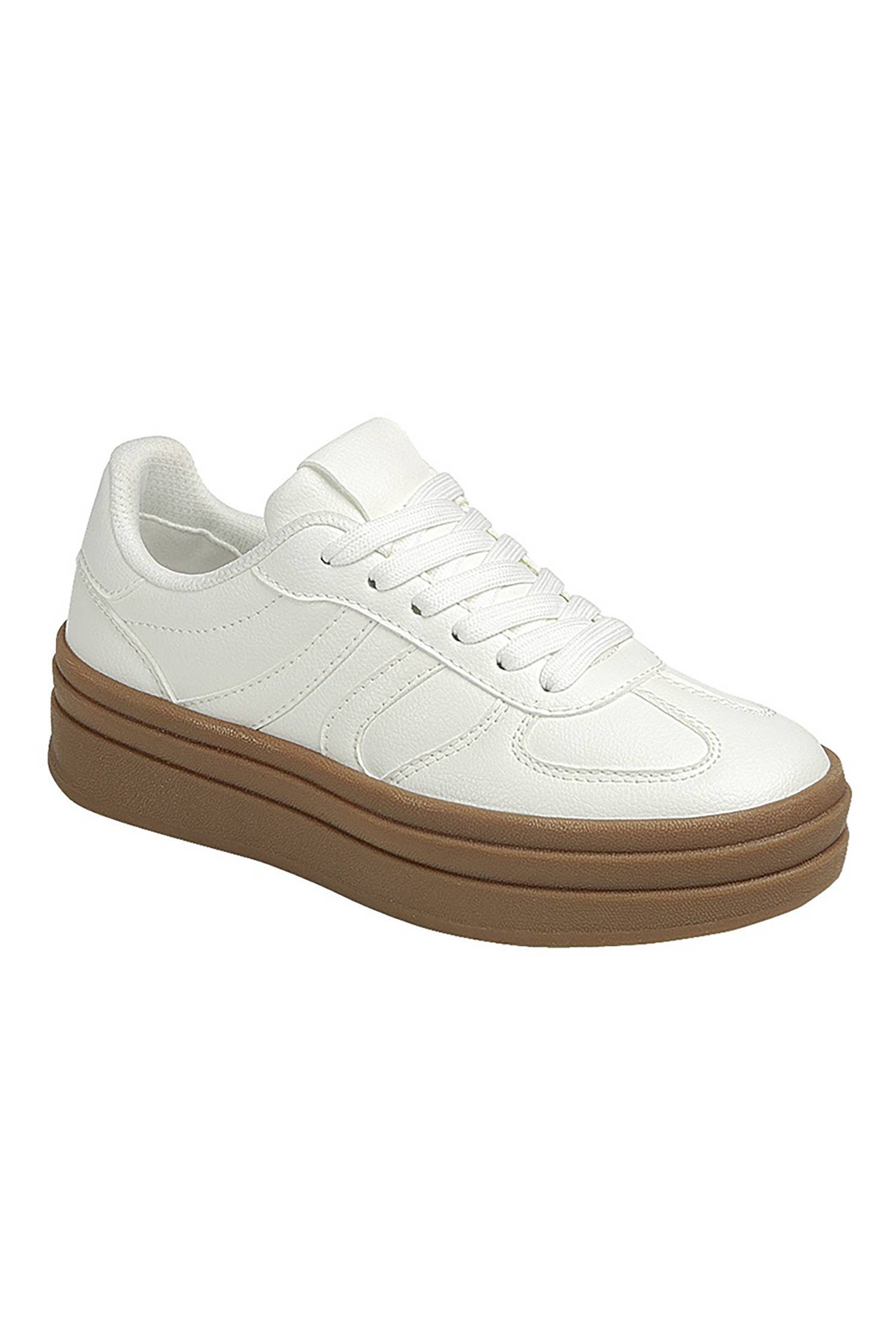 CCOCCI – Engroshandel Lifestyle sneaker - Dame – TOPPING-18 SEMI-PLATOFM DOBBELTSTRIBEDE LAVE SNEAKERS10