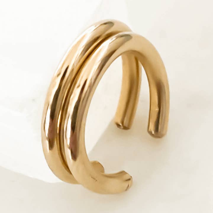 Hverdags Øre Cuff - Guld Fyldt for engroshandel hos Rune and Light