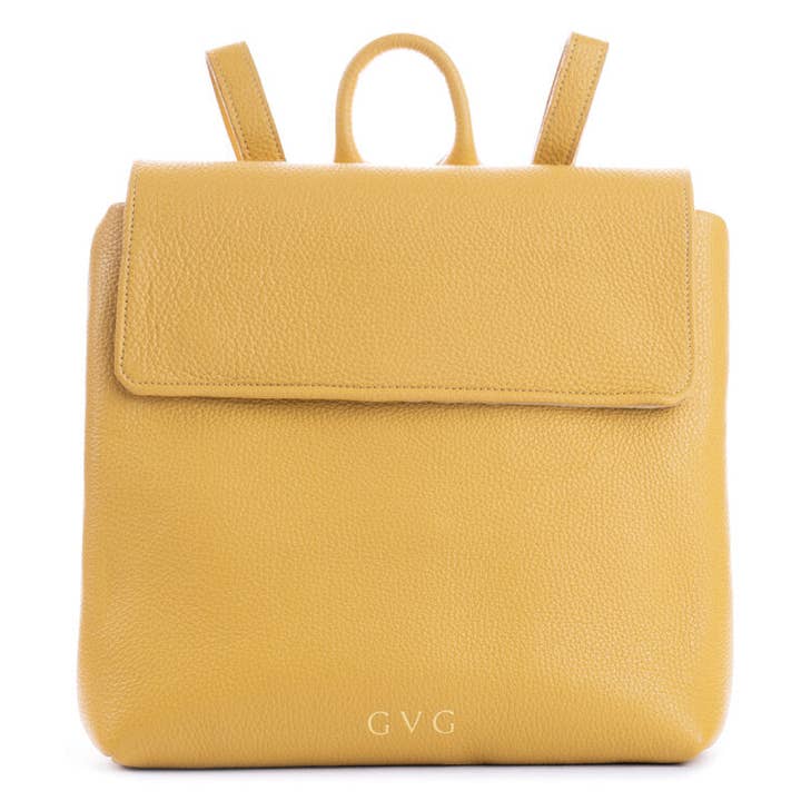 Mochila de piel - Amarillo para venta al por mayor de GVG Accessories