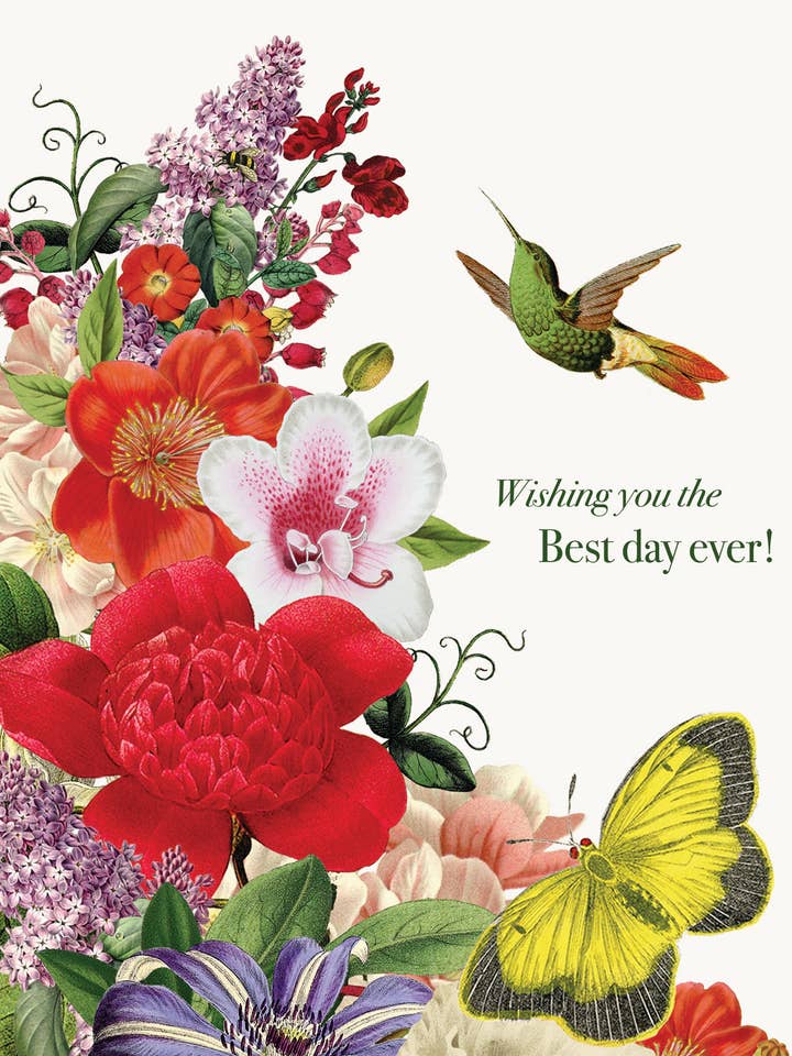 Ti auguro la giornata migliore di sempre! • Biglietto d'auguri A-2 per la vendita all'ingrosso da parte di P. Flynn Design / Phun House