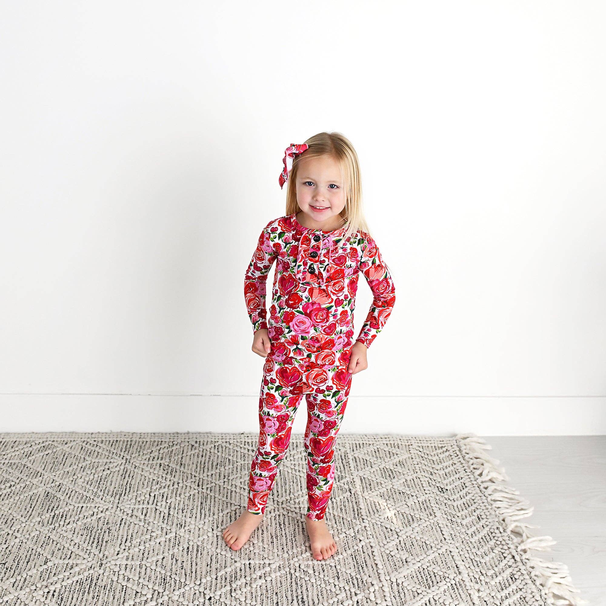 Gigi and Max – wholesale Sleepwear set – Kids – Rose Ruffle Two Piece Bamboo Toddler Outfit17