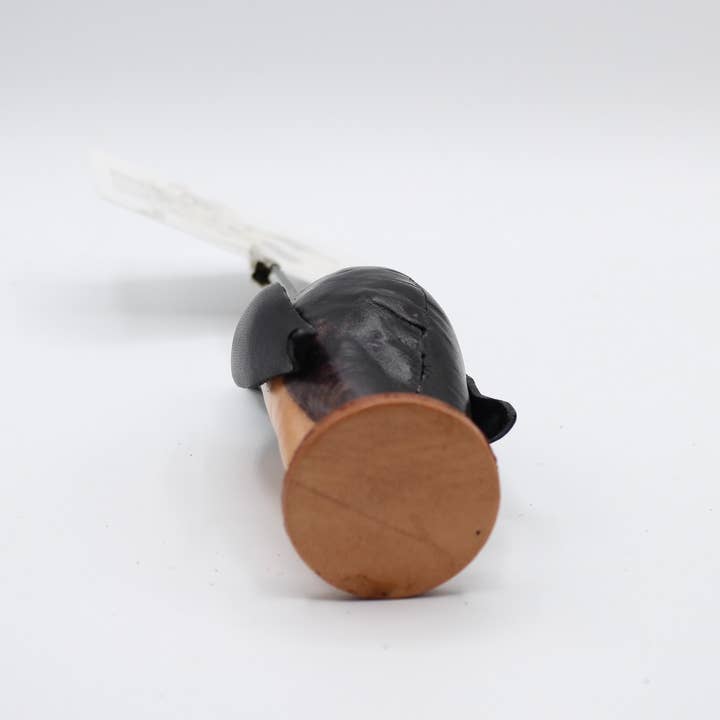 Sunflower Handmade leather inc - Wholesale Business Card Holder - Leather penguin photo clip business card holder price sign