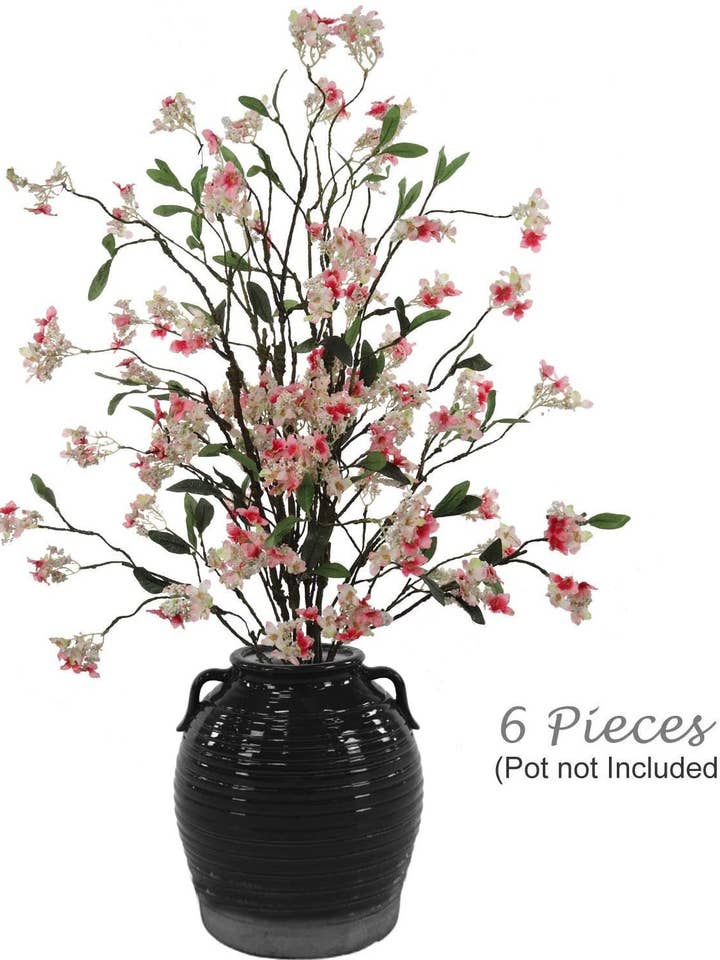 Flowering Blossom Ramo 12 Flores - 42" Faux por atacado de Larksilk