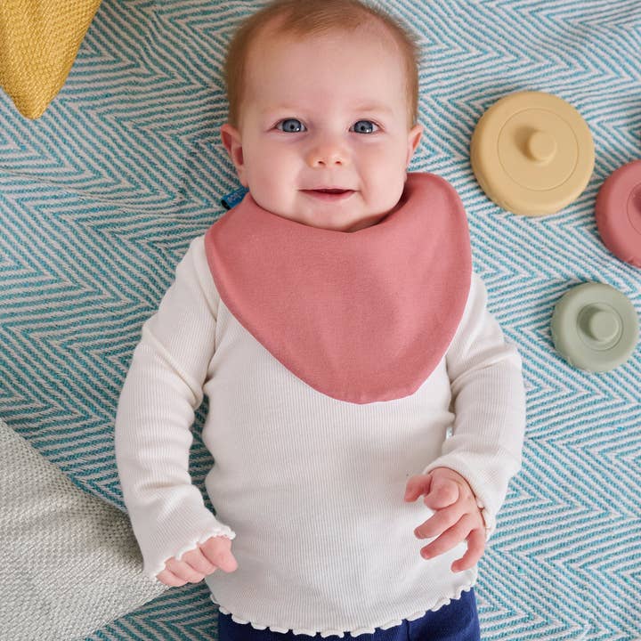 Bibbilyboo – wholesale Haklapp - Baby – Rosa vattentät dregelhaklapp