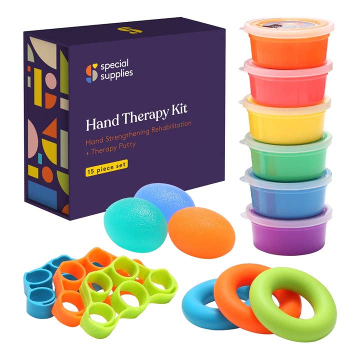 Special Supplies - Wholesale Putty/Slime - Kids - 15-Piece Hand Therapy Kit