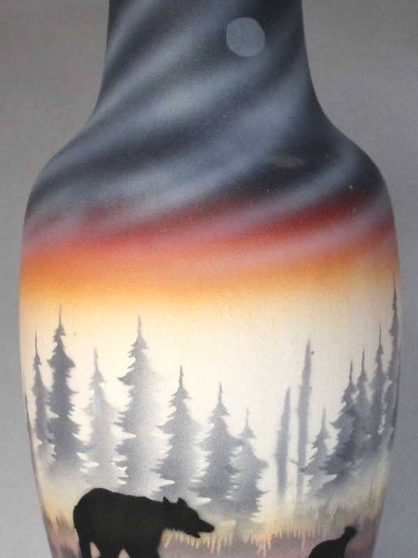BVC3 Bear Valley Vase Totem 6 x 14 pour la vente par Cedar Mesa Pottery
