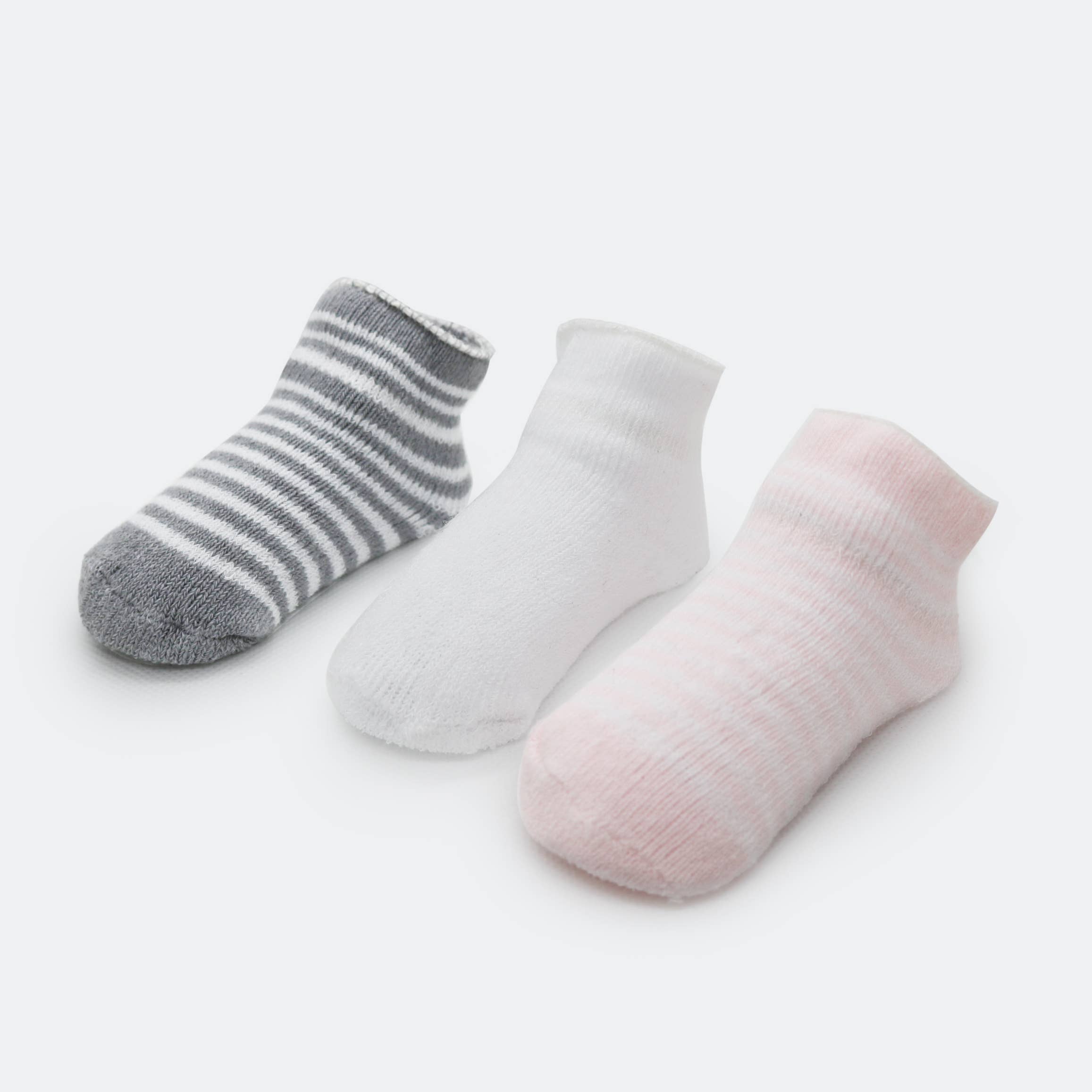 Baby Socks Terry - Pack Of 2 White 0-3M for wholesale on Faire3