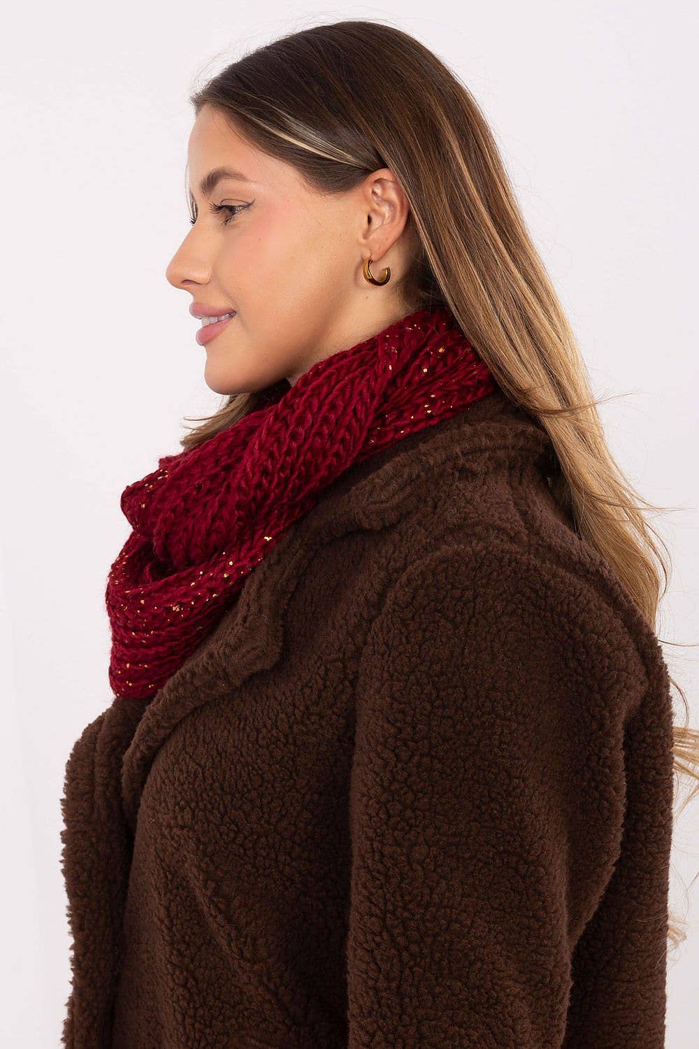 red Tube scarf Model 220381 AT for wholesale on Faire1