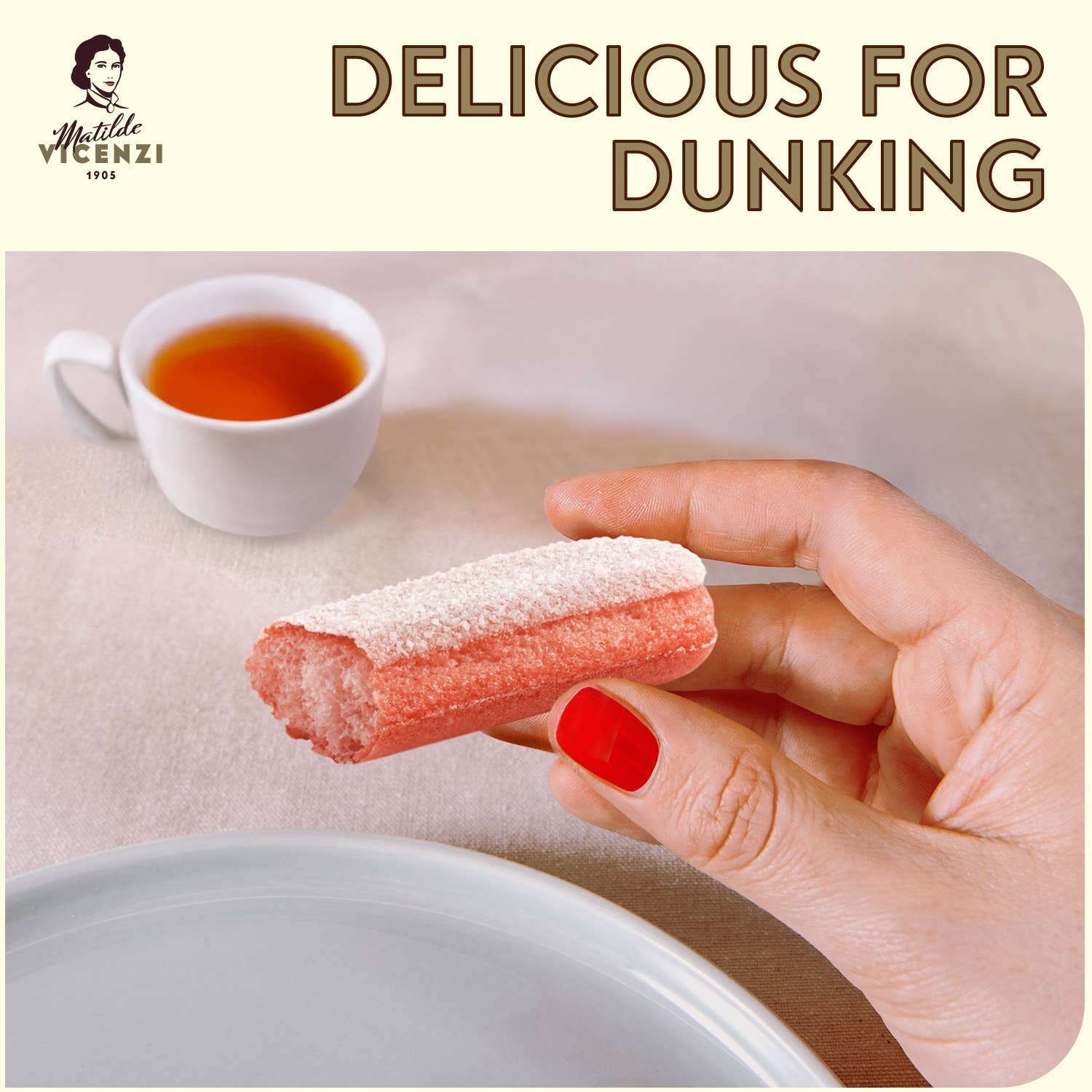 Vicenzi USA Inc. - Wholesale Cookie - Vicenzovo Strawberry Ladyfingers, 200g2