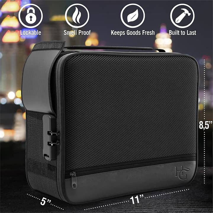 herb Guard - Wholesale Humidor/Cigar Accessory - Extra Large Smell Proof Case with Combination Lock
