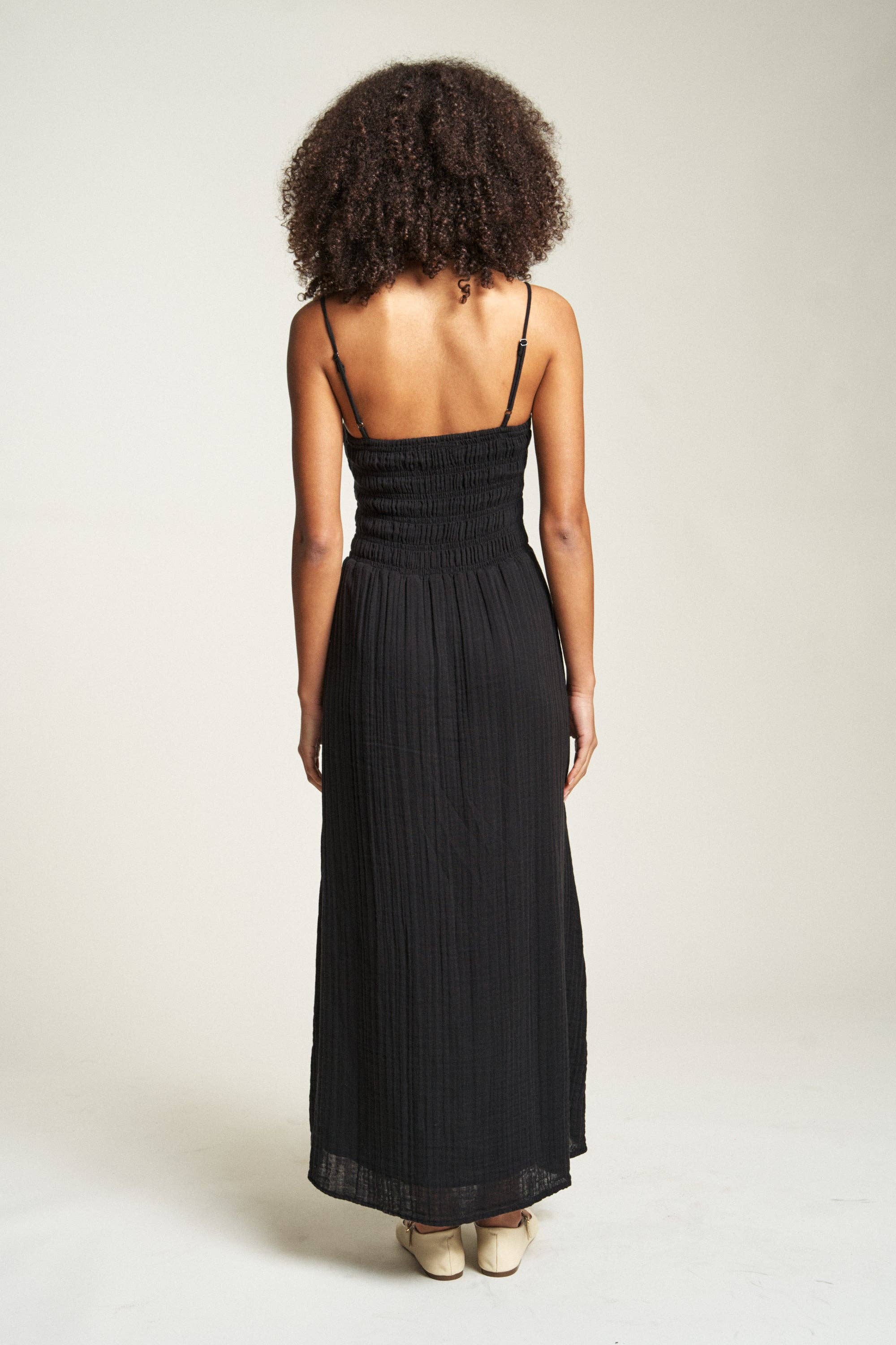 Maybrook Summer Maxi Dress, Black for wholesale on Faire1