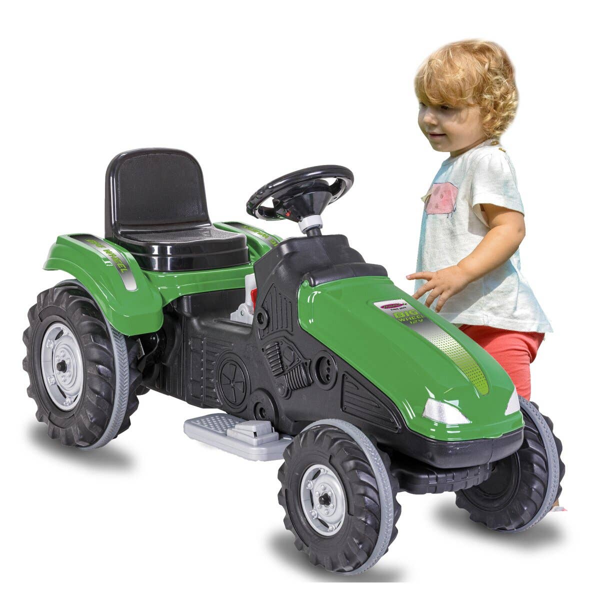 mhw24 – wholesale Toy car/truck – Child – Ride-on Tractor Big Wheel 12V green0