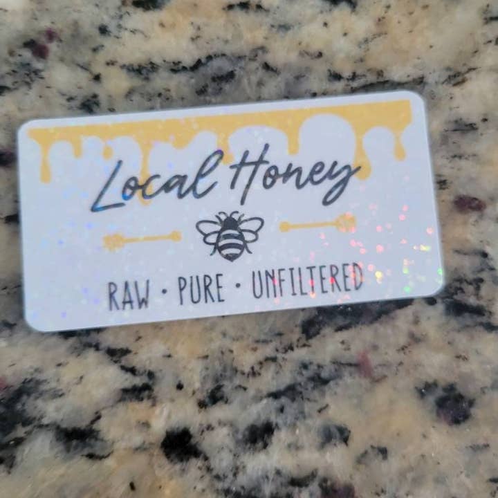 Dashmonograms - Vente Autocollant - Étiquettes à miel - Autocollants personnalisés pour le miel de la ferme, étiquettes de cuisine et autocollants pour bouteilles et bocaux2