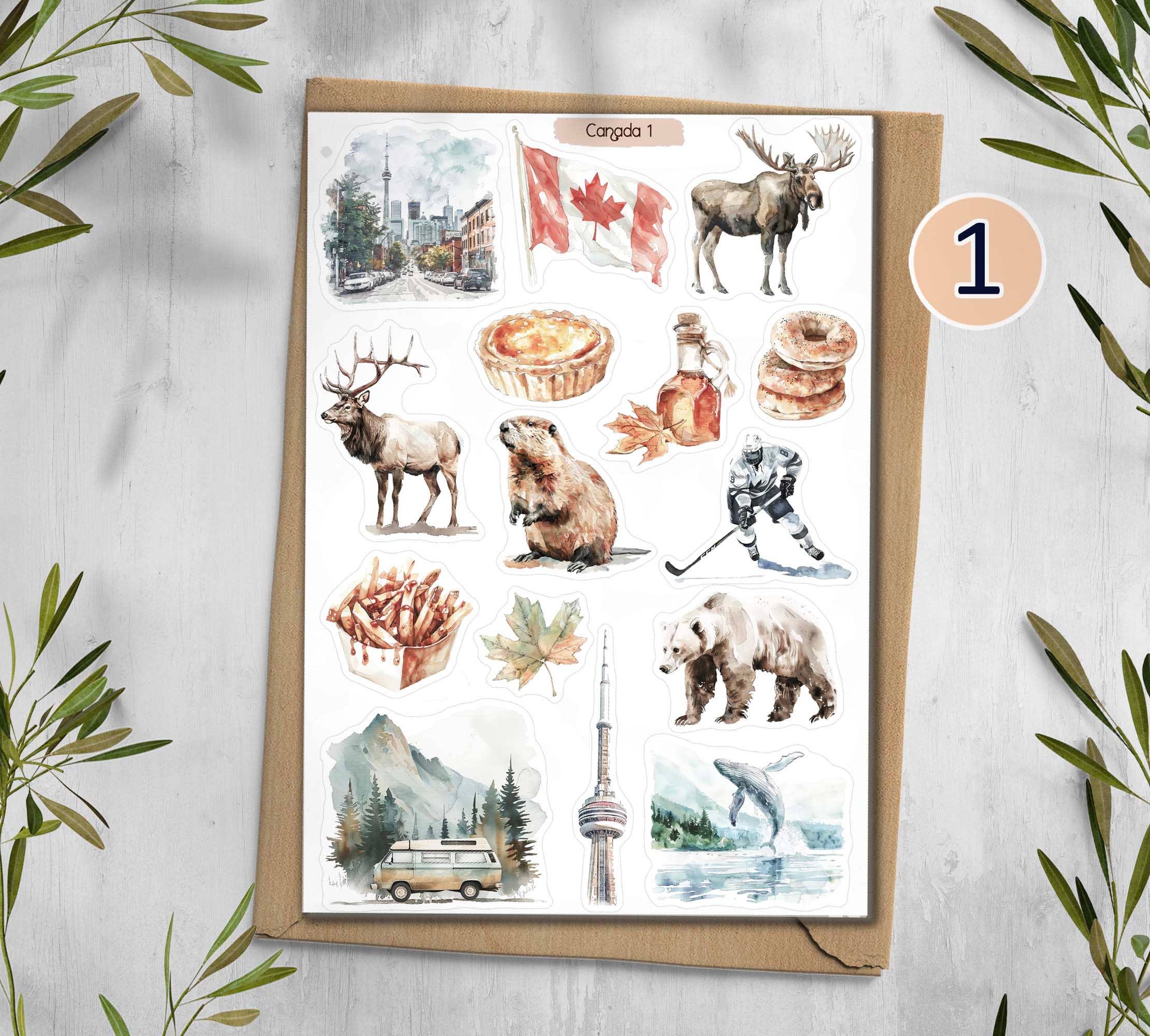 DailyStickersUK - Wholesale Sticker - Canada Sticker Sheet. Travel Sticker0