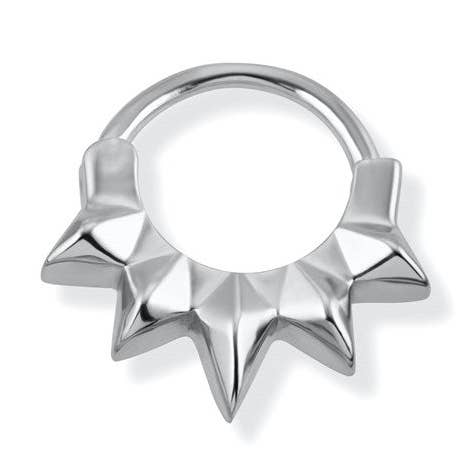 Rebel Daith Hoop Earring (Single Earring) for wholesale by Scream Pretty - Recycled Sterling Silver Jewellery