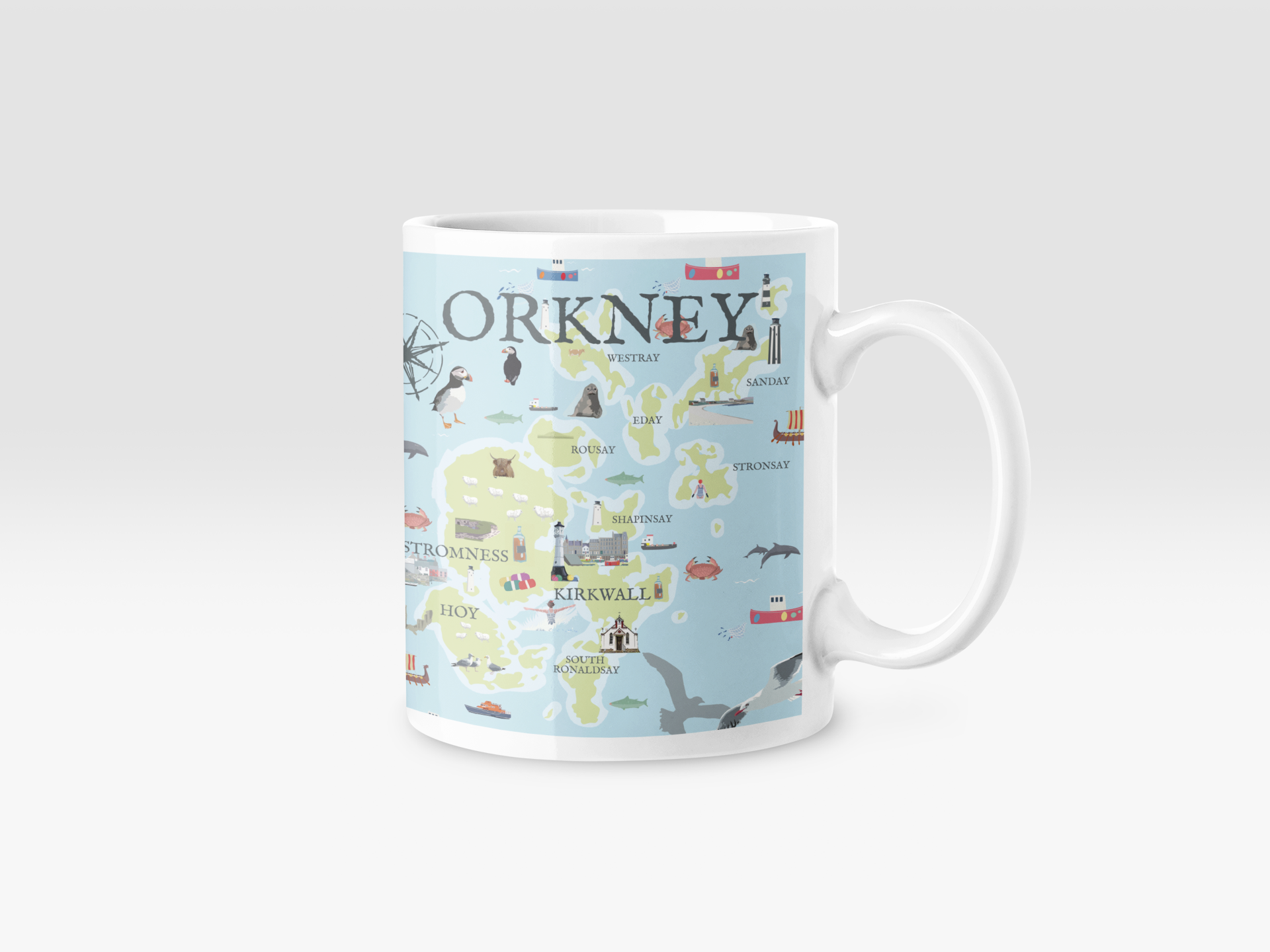 Betty Boyns Designs – wholesale Coffee mug – ILLUSTRATED MAP MUGS42