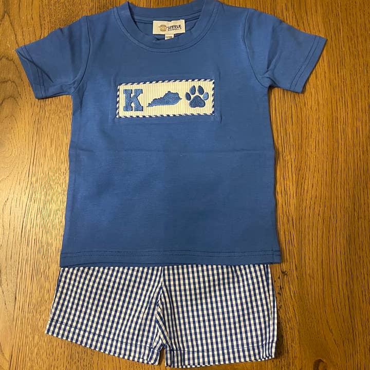 Juego de 2 piezas con estampado de patas Kentucky Shape para niños para venta al por mayor de Barrel Down South