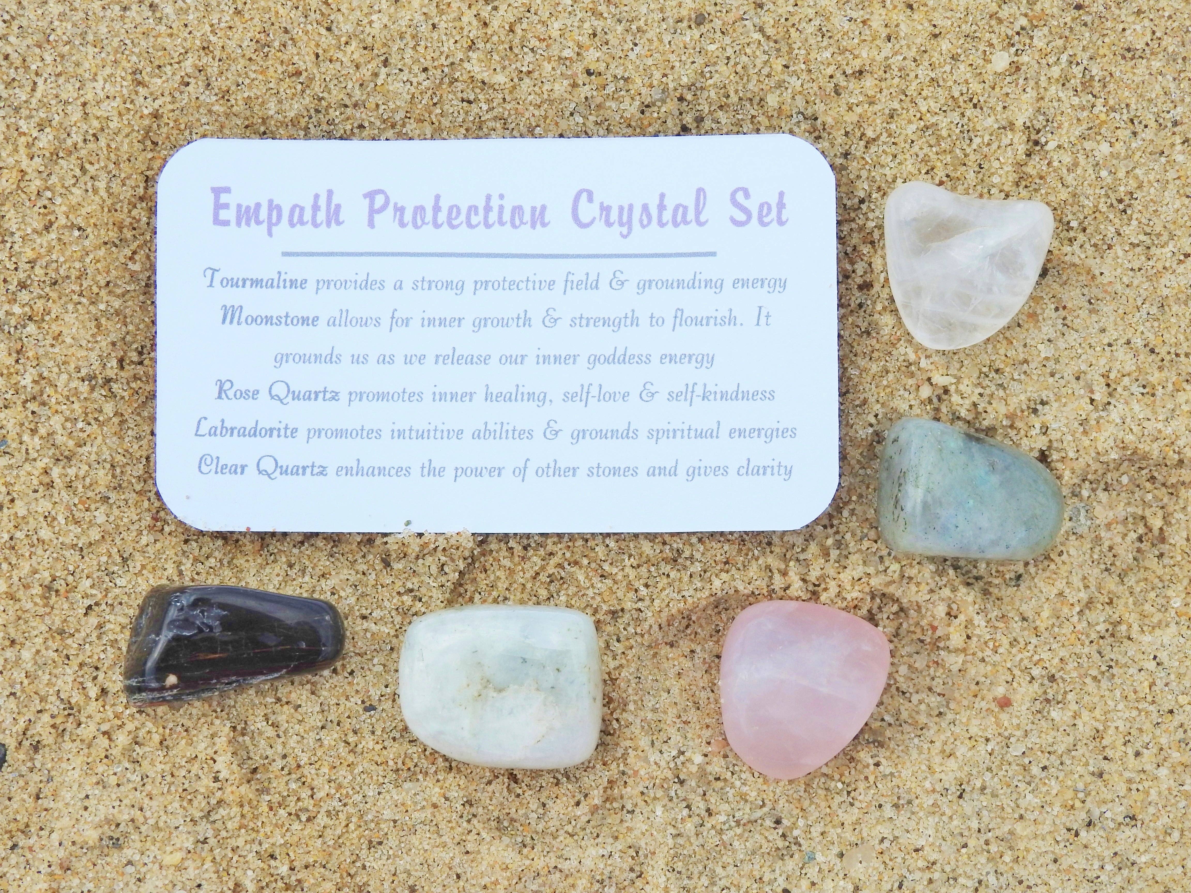 Mindful Intentions® - Wholesale Spiritual Stone/Crystal - Empath Protection Crystal Set in Jar2