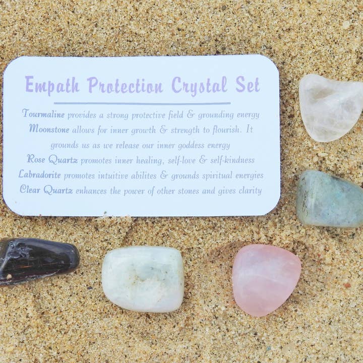 Mindful Intentions® - Wholesale Spiritual Stone/Crystal - Empath Protection Crystal Set in Jar2