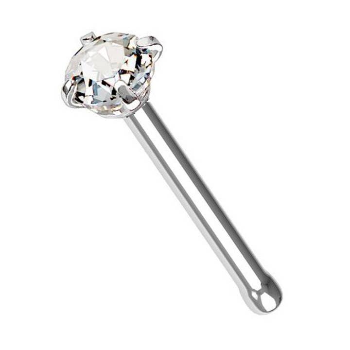 Crystal Straight Nose Stud - PB-035 for wholesale by Awaken