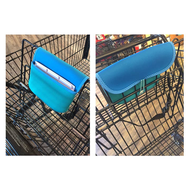 REMOVED BRAND - Wholesale Pouch - Women's - Coupon Organizer - Blue/Light Blue/Turquoise Neoprene2