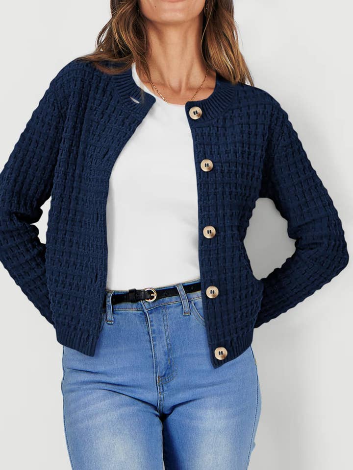 Lovesoft - Venta al por mayor Cárdigan - Mujer - Cárdigan de punto con botones para uso casual en la oficina1