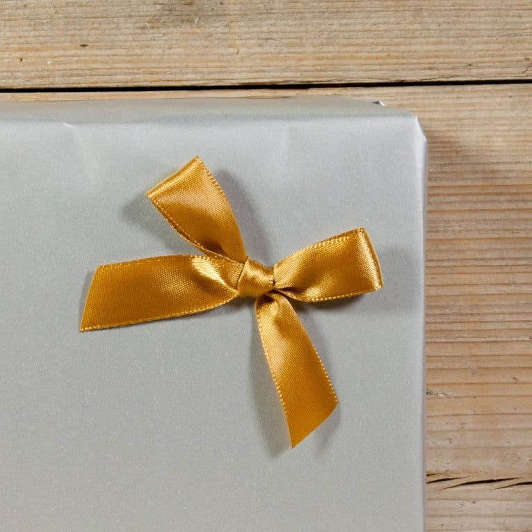 kadopapier.net - Wholesale Ribbon - Gift Wrapping - Gold satin bow with adhesive1