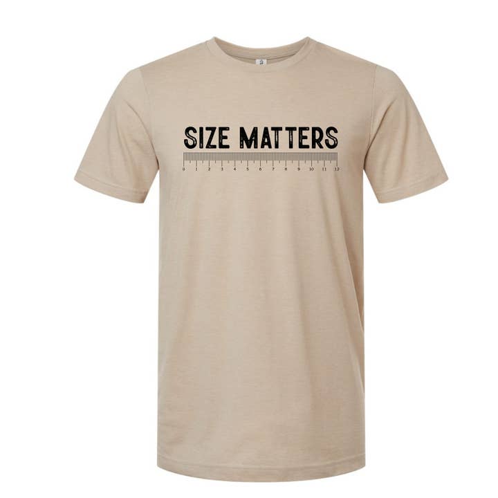 T-shirt : La taille compte pour la pêche pour la vente par My State Designs