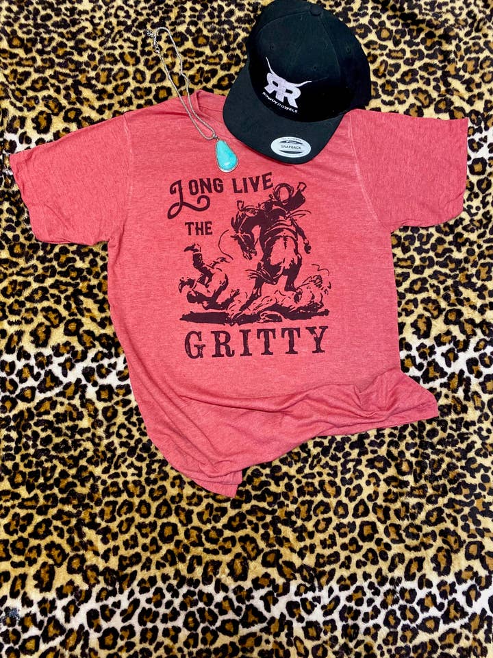 Long Live the Gritty Western Graphic Tee | Rodeo Tee for wholesale by Rowdy Rowels